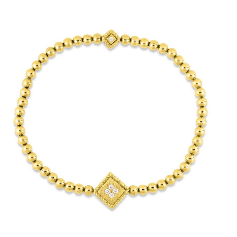 Roberto Coin18k yellow gold bracelet from the Palazzo Ducale collection
