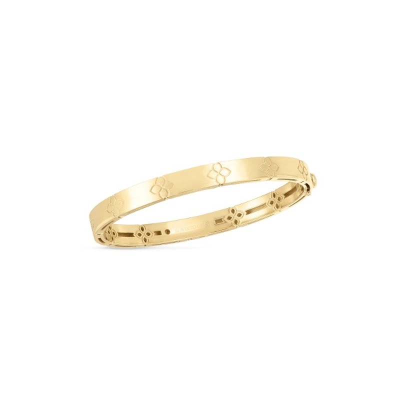 Roberto Coin 18 karat yellow gold bangle bracelet from the 