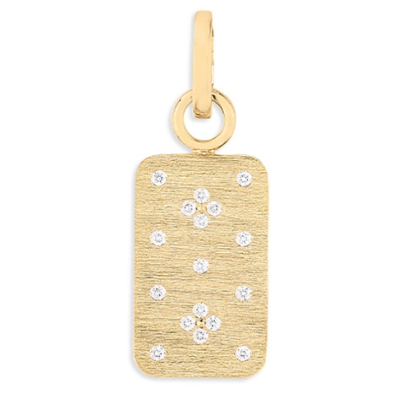 Roberto Coin Venetian Princess Diamond Dog Tag