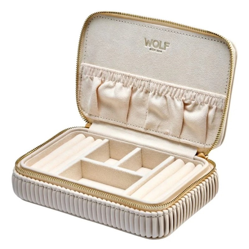 WOLF Bella Zip Case in Bone