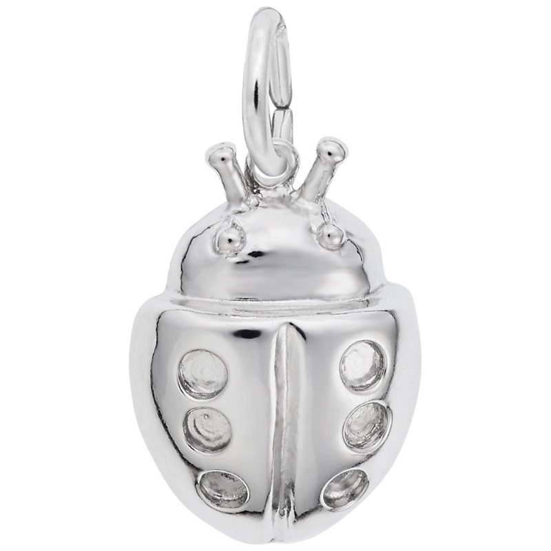 Lucky Ladybug Charm Sterling Silver