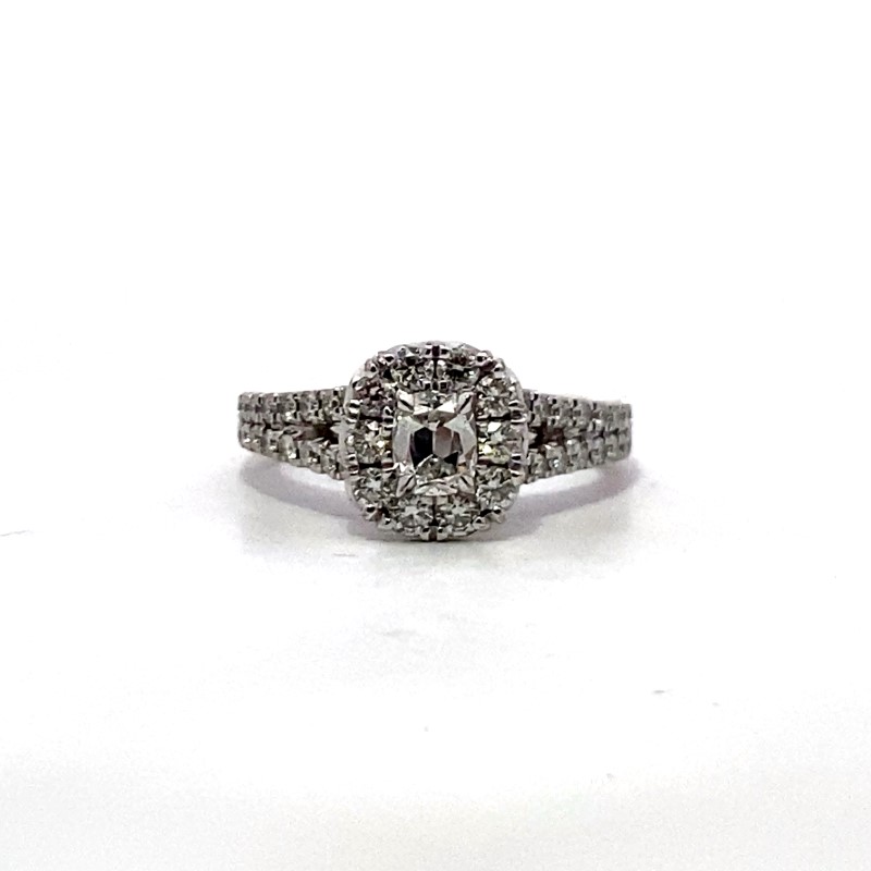 Estate Henri Daussi diamond engagement ring - 002-810-13000095