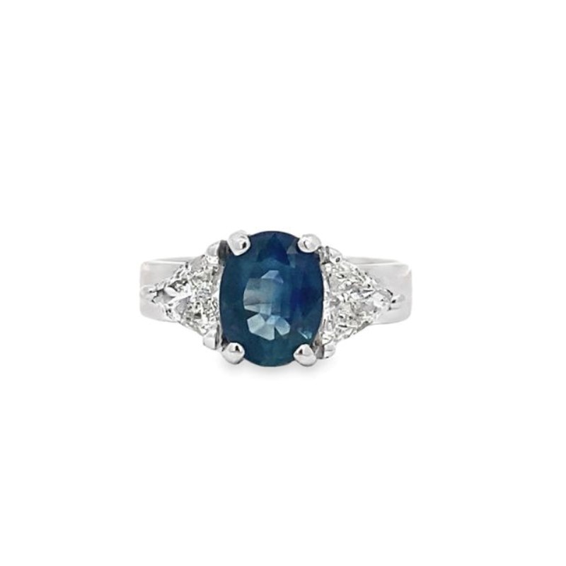 a & r estate diamond and sapphire ring