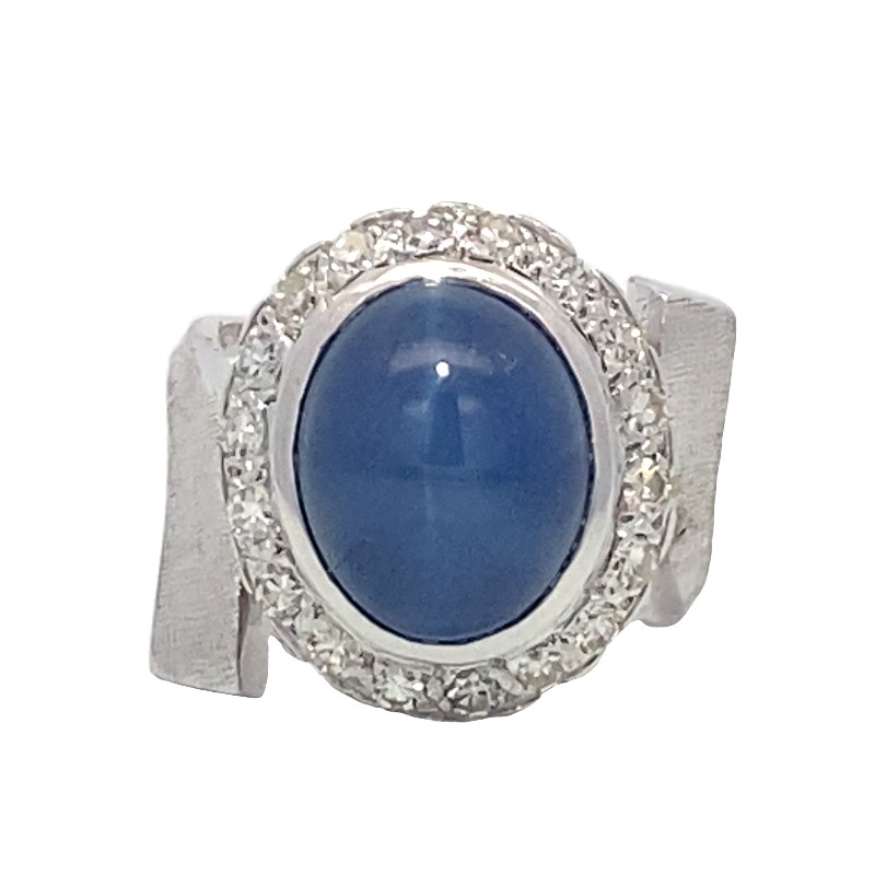 Estate Blue Star Sapphire Ring