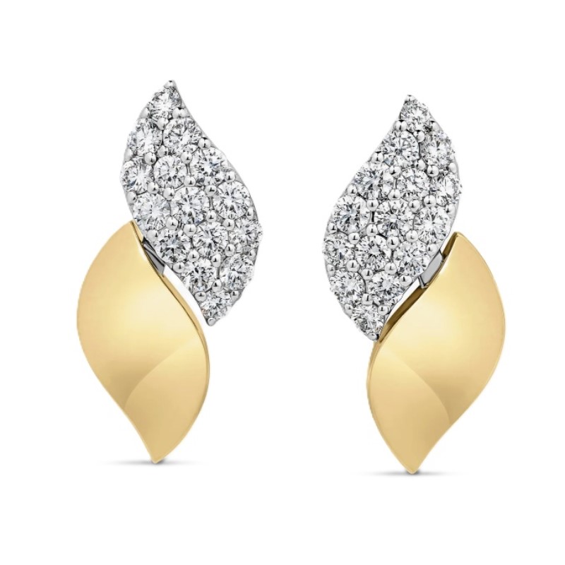 Roberto Coin San Marco Diamond Stud Earrings