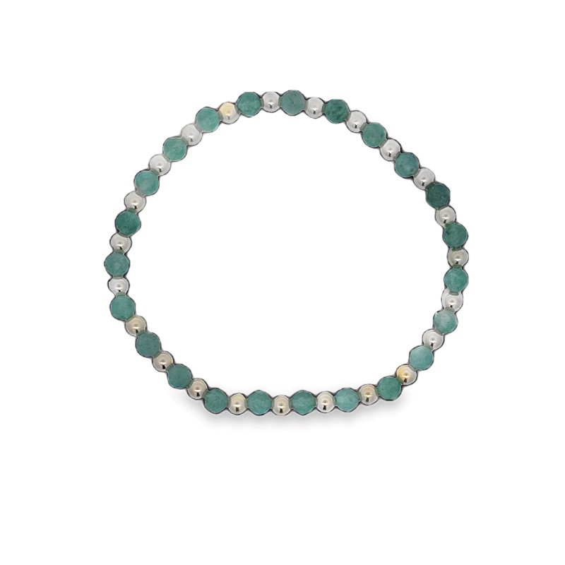 4mm Aventurine Beaded Stretch Bracelet