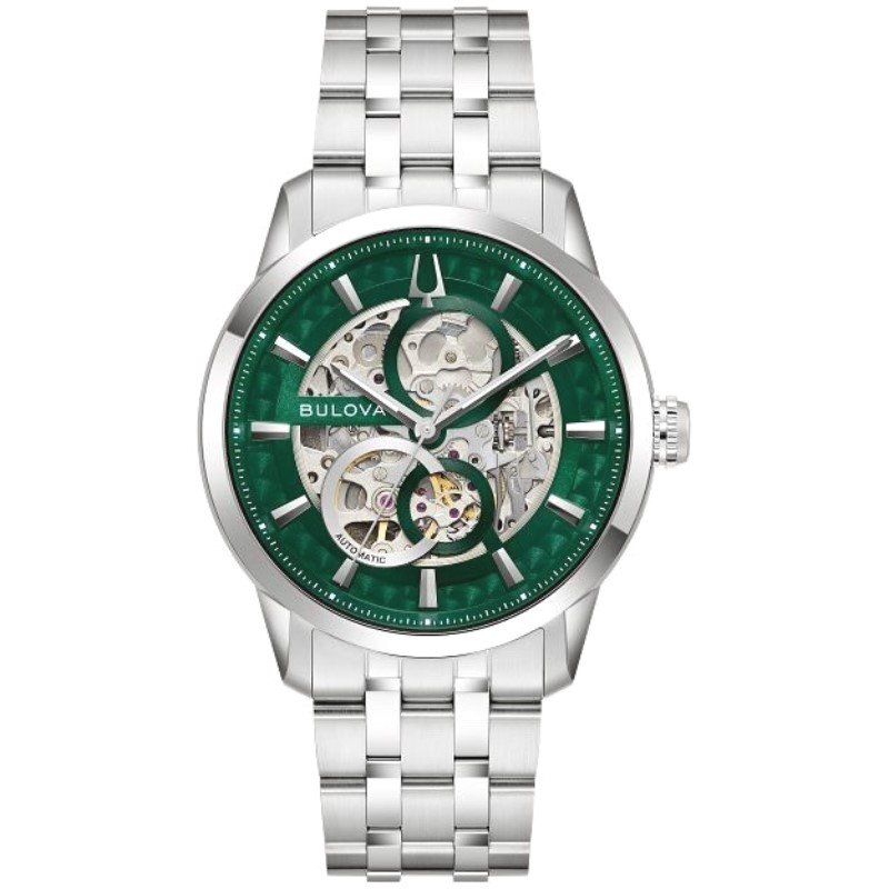 Bulova Sutton Automatic Green Dial Mens Timepiece Bulova Sutton Automatic Green Dial Mens Timepiece