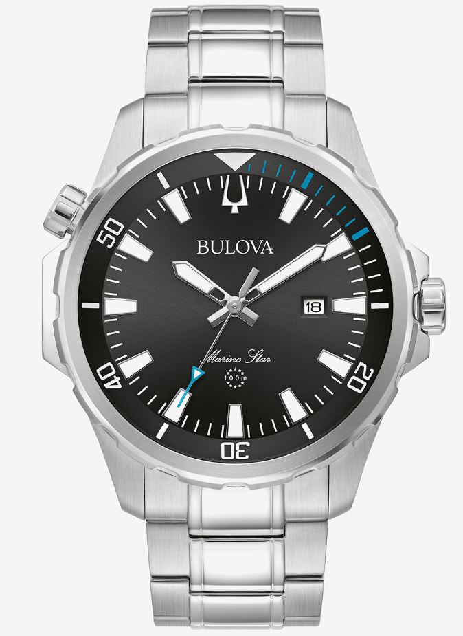 Bulova Marine Star 43Mm Stainless Steel Timepiece