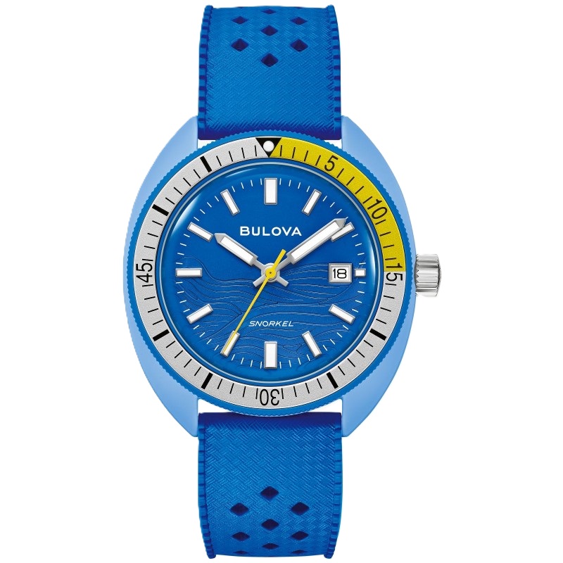 Bulova Snorkel Blue Tang Fish Timepiece