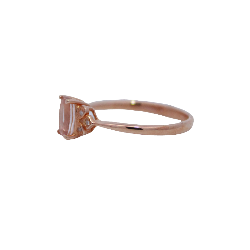 Morganite And Diamond Ring