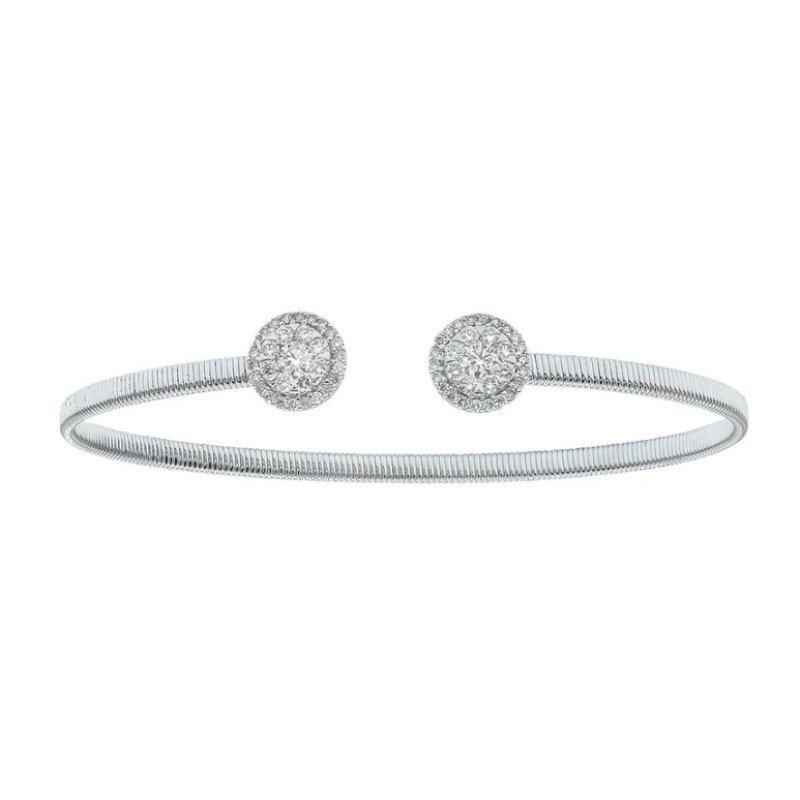 Diamond Cluster Bangle