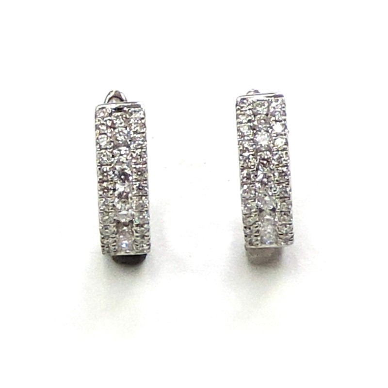 Diamond Huggie Earrings