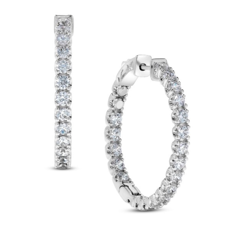 3.0ct Diamond Inside Out Hoops