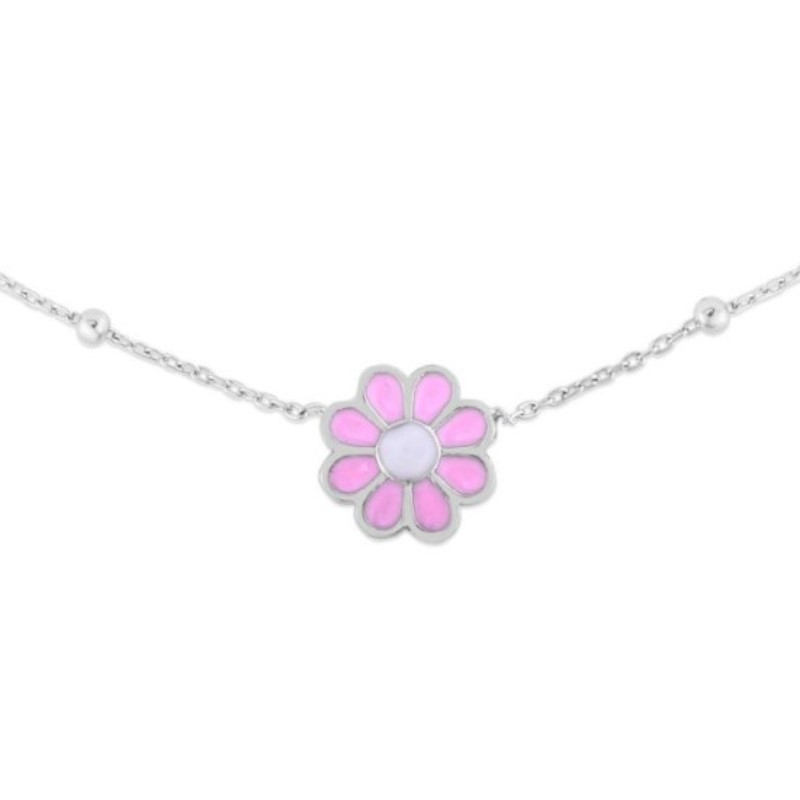 Pink Flower Necklace