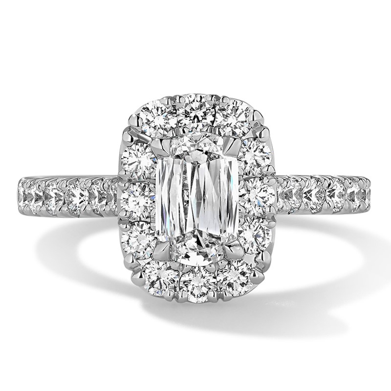 Henri Daussi Diamond Halo Engagement Ring Henri Daussi Diamond Halo Engagement Ring