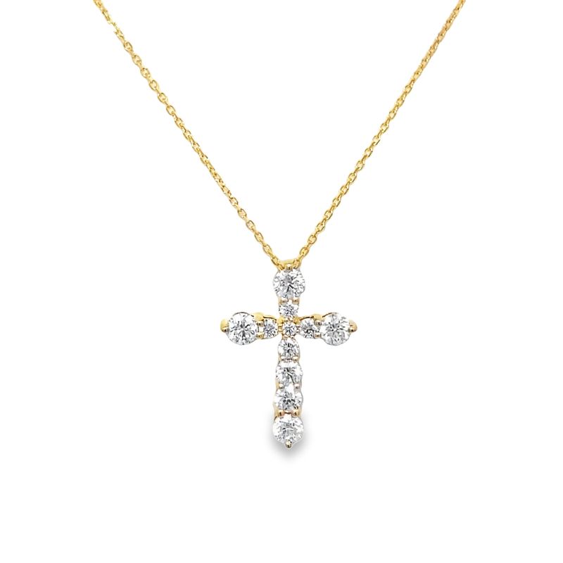 Diamond Cross Pendant Necklace