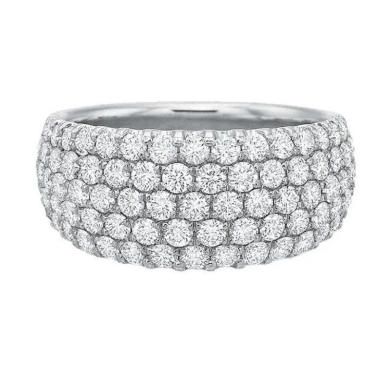 1.75ct Five Row Wide Diamond Band 1.75ct Five Row Wide Diamond Band