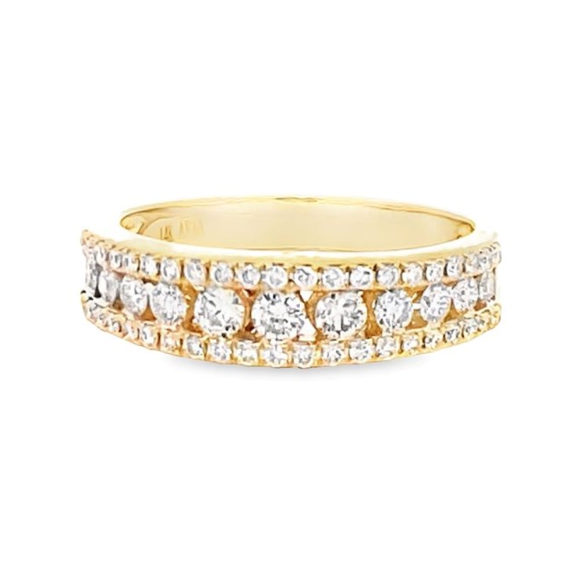 Triple Row Diamond Band