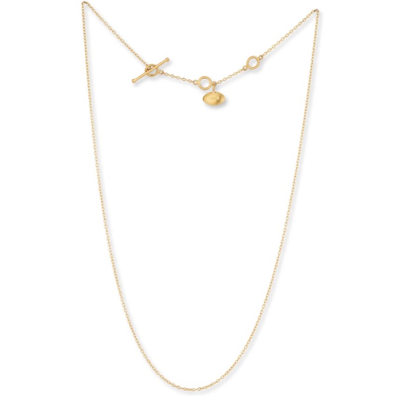 Lika Behar 22K All Gold Rolo Toggle Chain