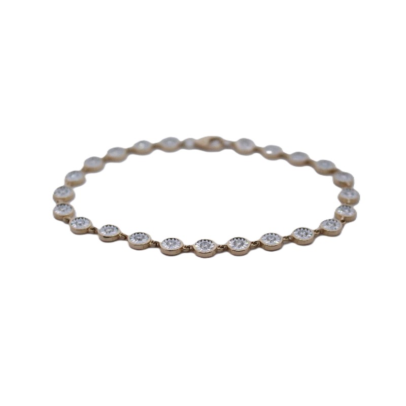 Diamond Two Tone Bracelet