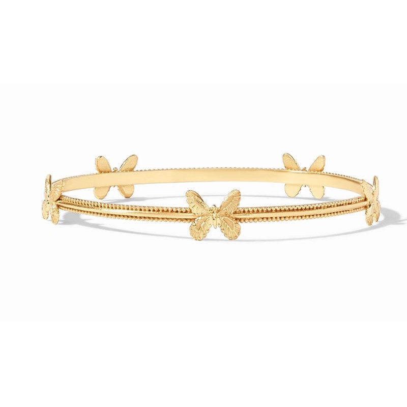 Julie Vos Butterfly Bangle Gold Medium