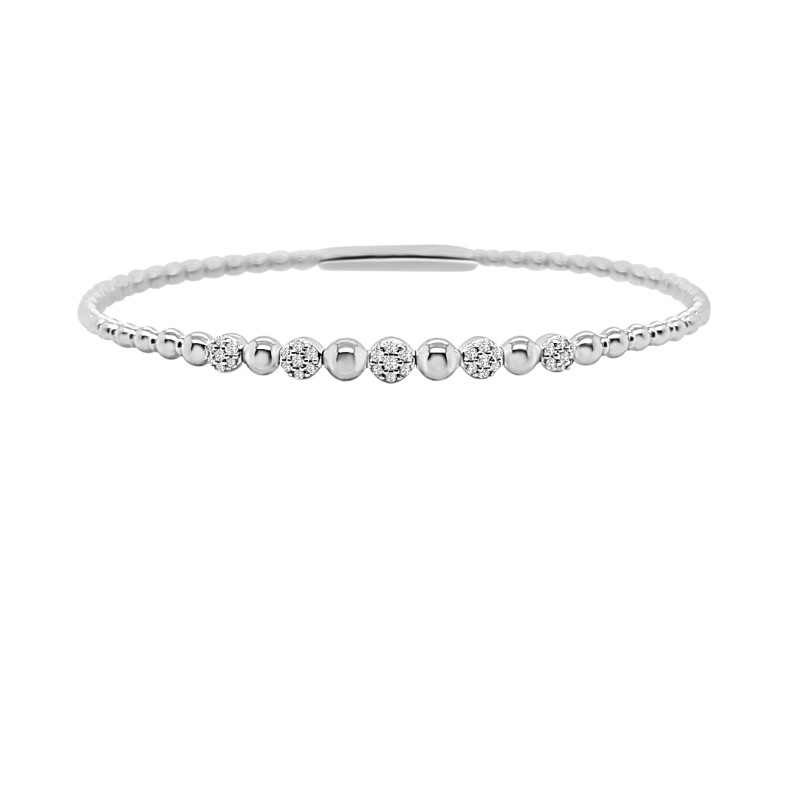 Flexible Diamond Bangle Bracelet