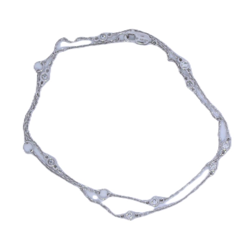 Wraparound Diamond Station Bracelet