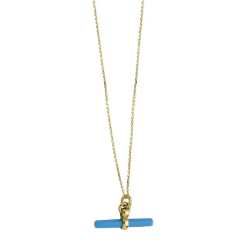 Turquoise T-Bar Necklace