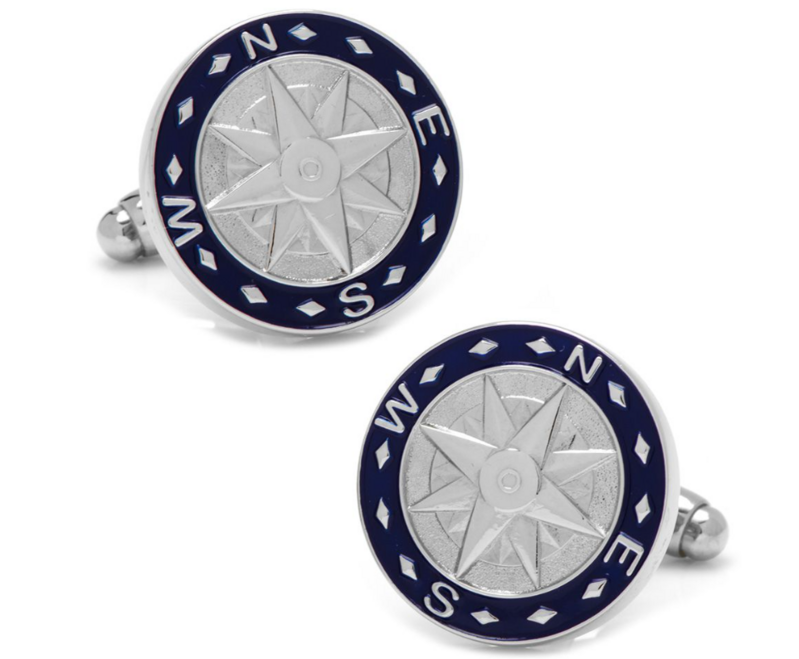 Blue Compass Cufflinks