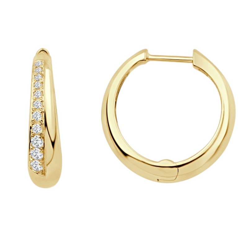 Diamond Huggie Earrings Diamond Huggie Earrings