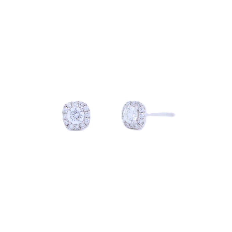Diamond Halo Studs