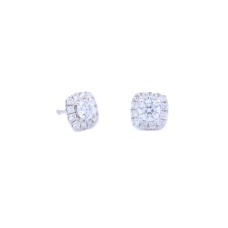 Diamond Halo Studs
