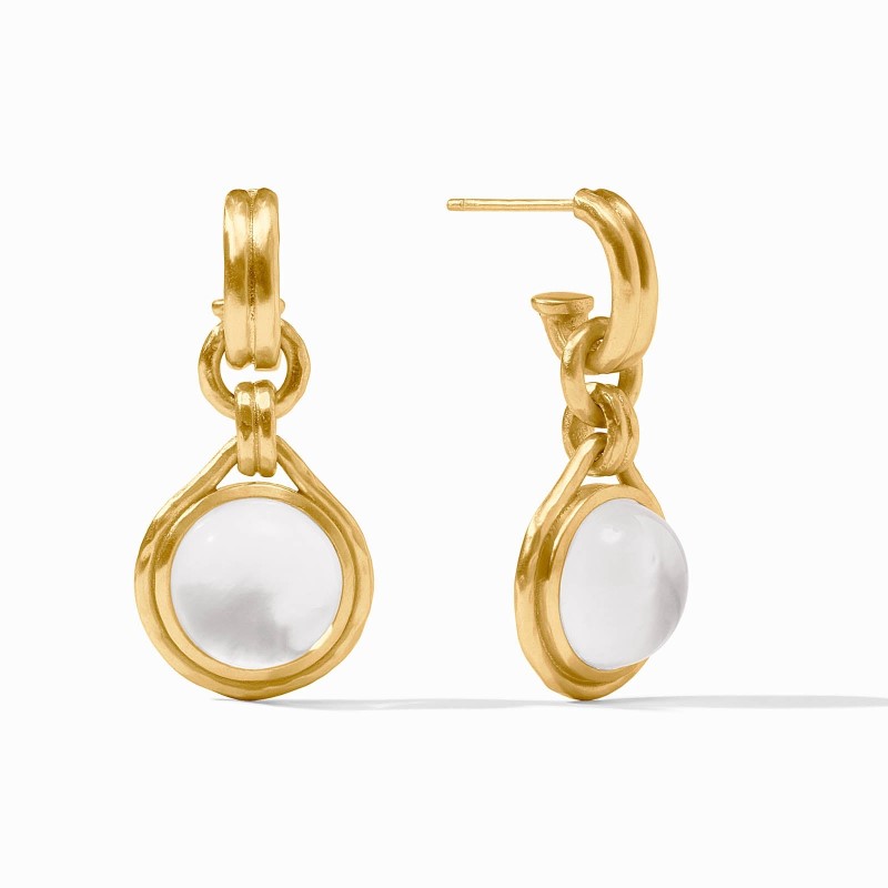 Julie Vos Solara Hoop and Charm Earring