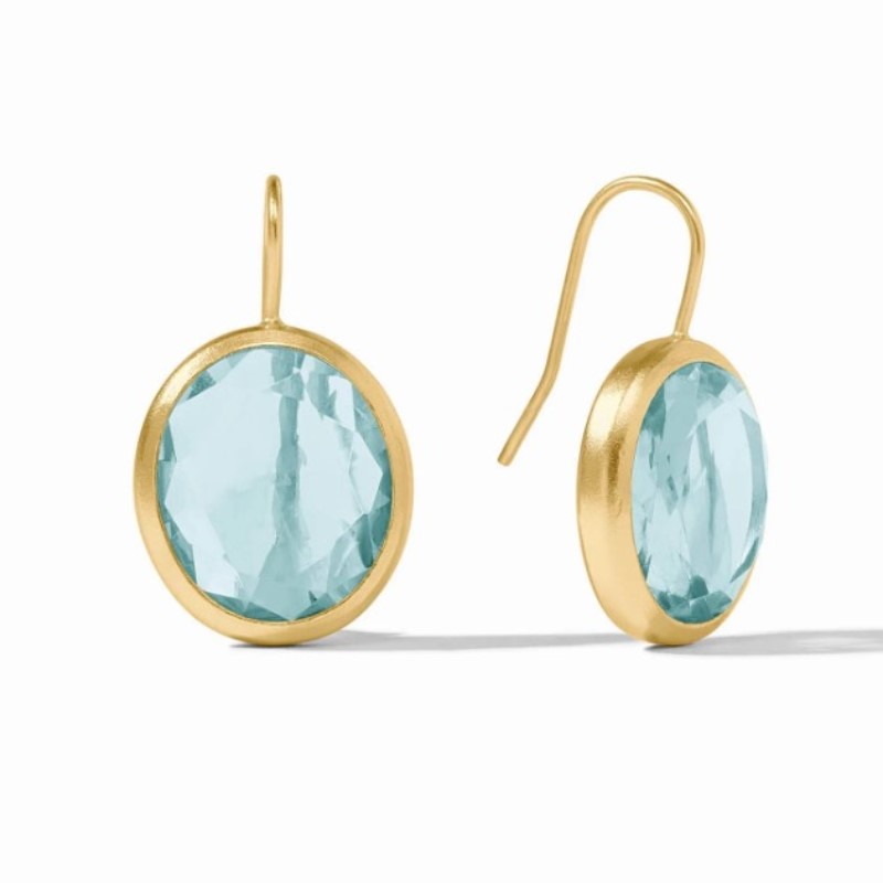 Julie Vos Laguna Stone Drop Earrings In Aquamarine Blue Julie Vos Laguna Stone Drop Earrings In Aquamarine Blue