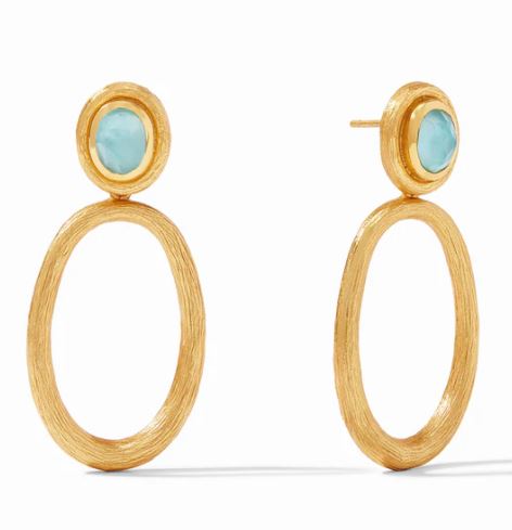 Julie Vos 24 Karat Gold Plated Simone Statement Earrings