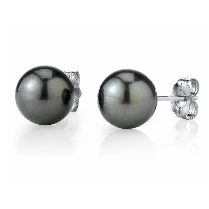 Black Tahitian Pearl Earrings