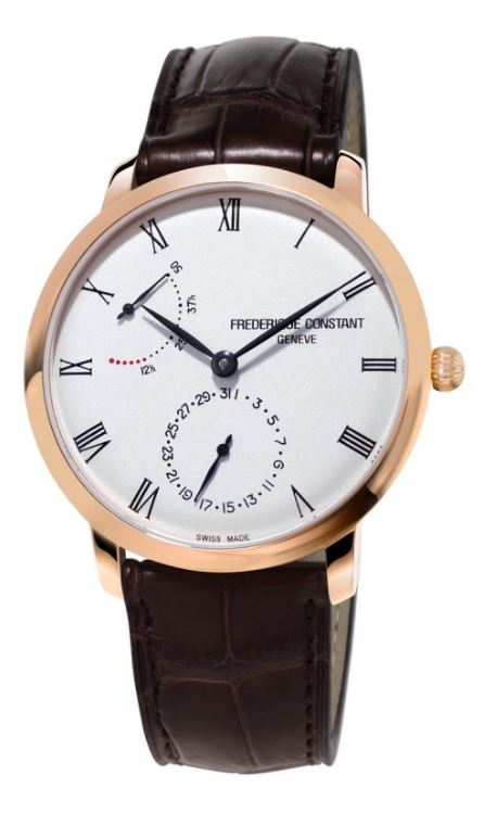 Frederique Constant 18 Karat Rose Gold Plated Slimline Watch