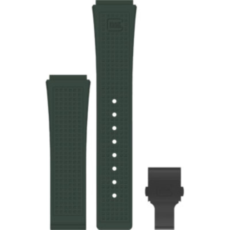 Glock Racing Green Rubber RTF Strap 24 mm