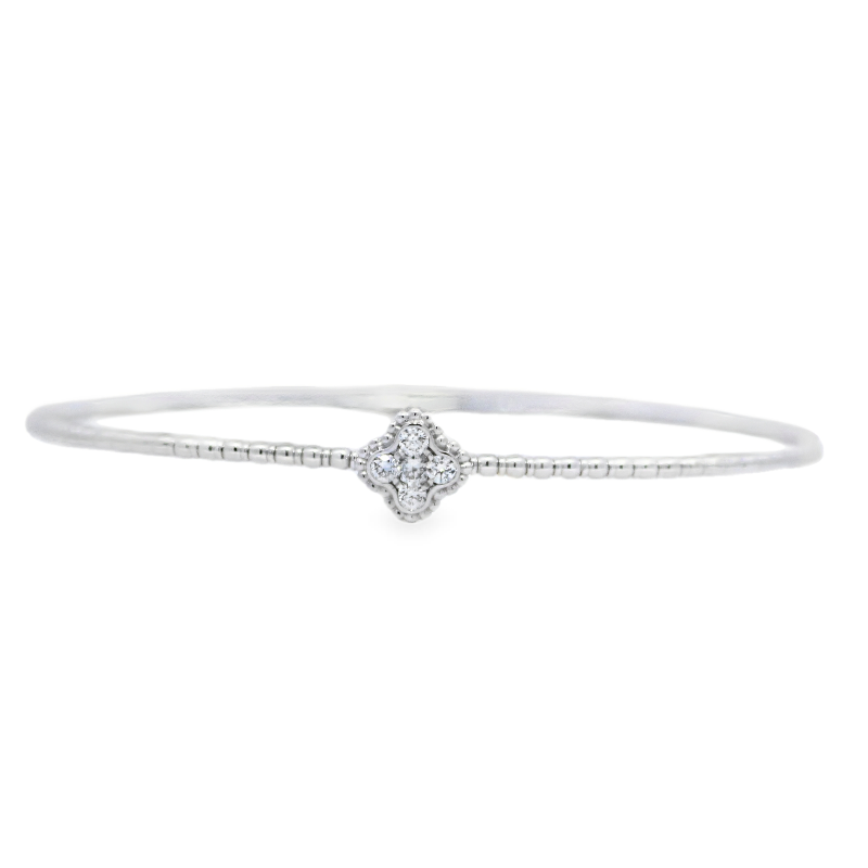 Flexible Diamond Clover Bangle Flexible Diamond Clover Bangle