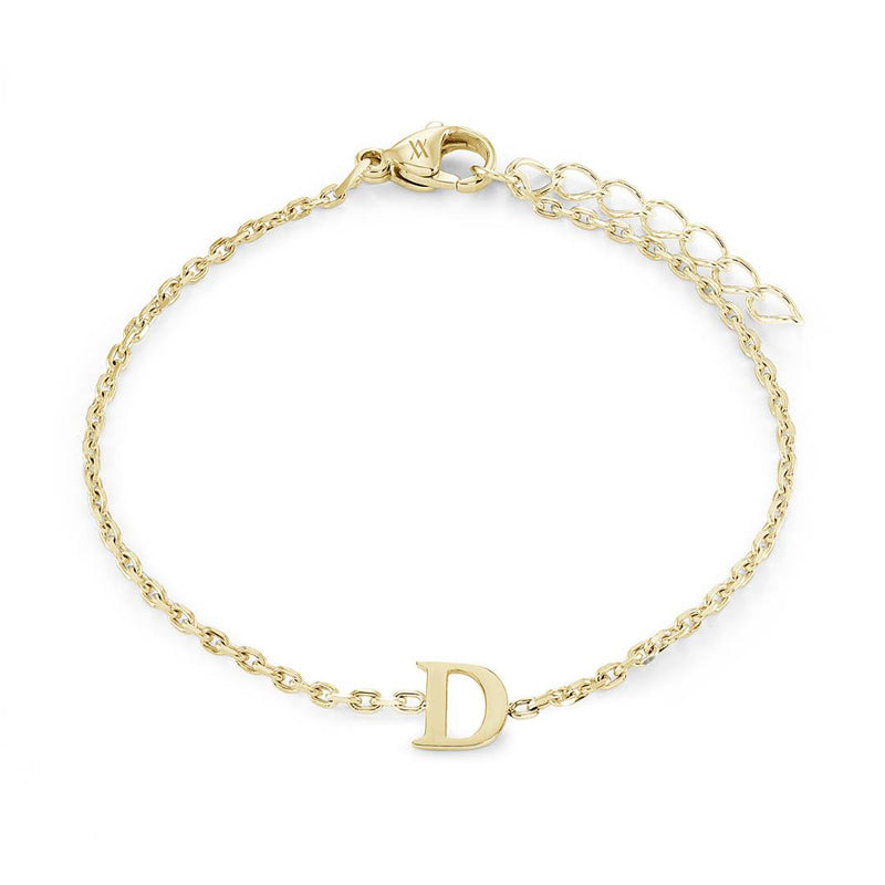 Veloria Block Initial "D" Bracelet