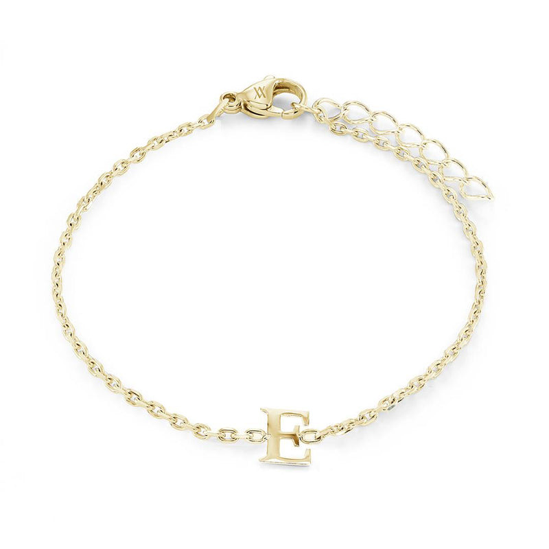 Veloria Block Initial "E" Bracelet