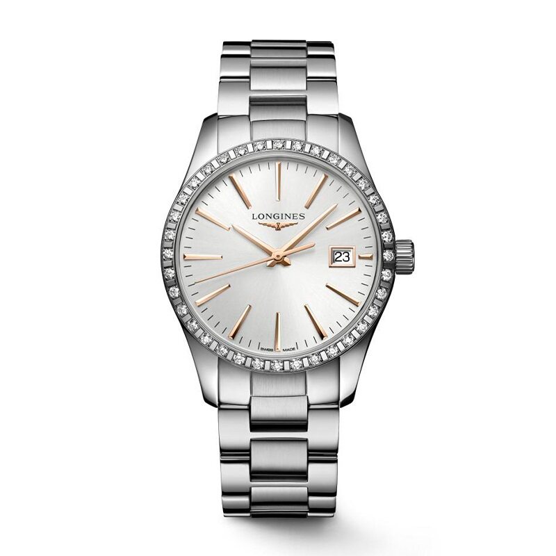 Longines Conquest Classic 34mm Stainless Watch