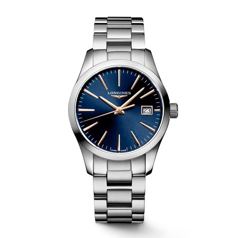 Longines Conquest Classic Blue Stainless Steel Watch