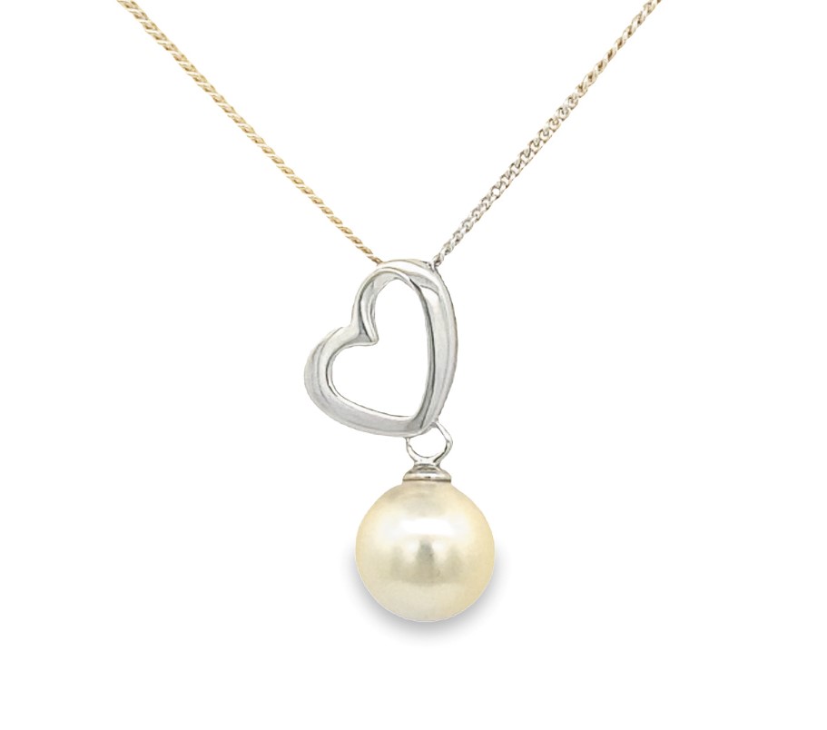 Sterling Silver Pearl Pendant Necklace