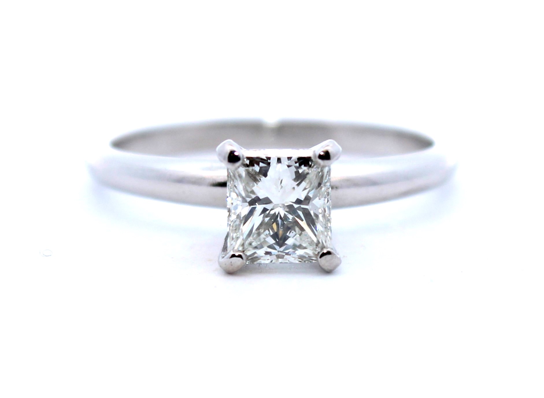 Estate Platinum Diamond Solitaire Ring