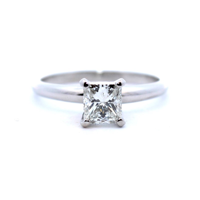 Estate Platinum Diamond Solitaire Ring