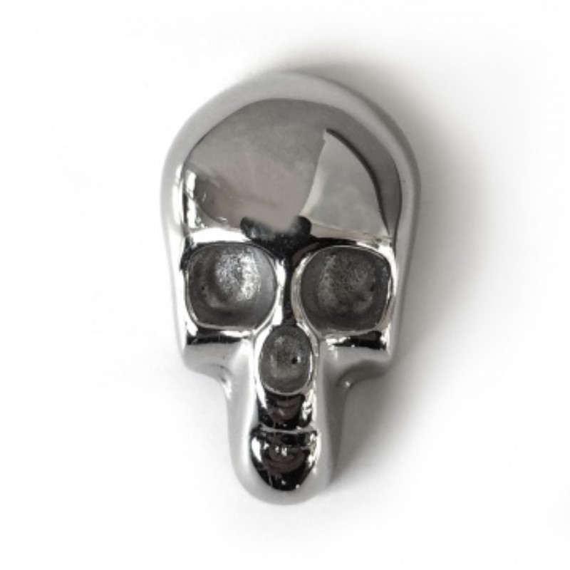 M-Clip Skull Pin - Polished