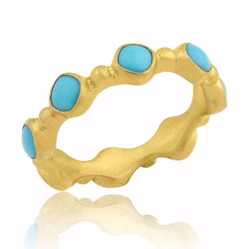 Lika Behar Turquoise Cabochon Ring