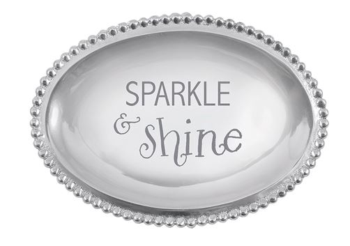 Mariposa Sparkle & Shine Small Oval  Tray