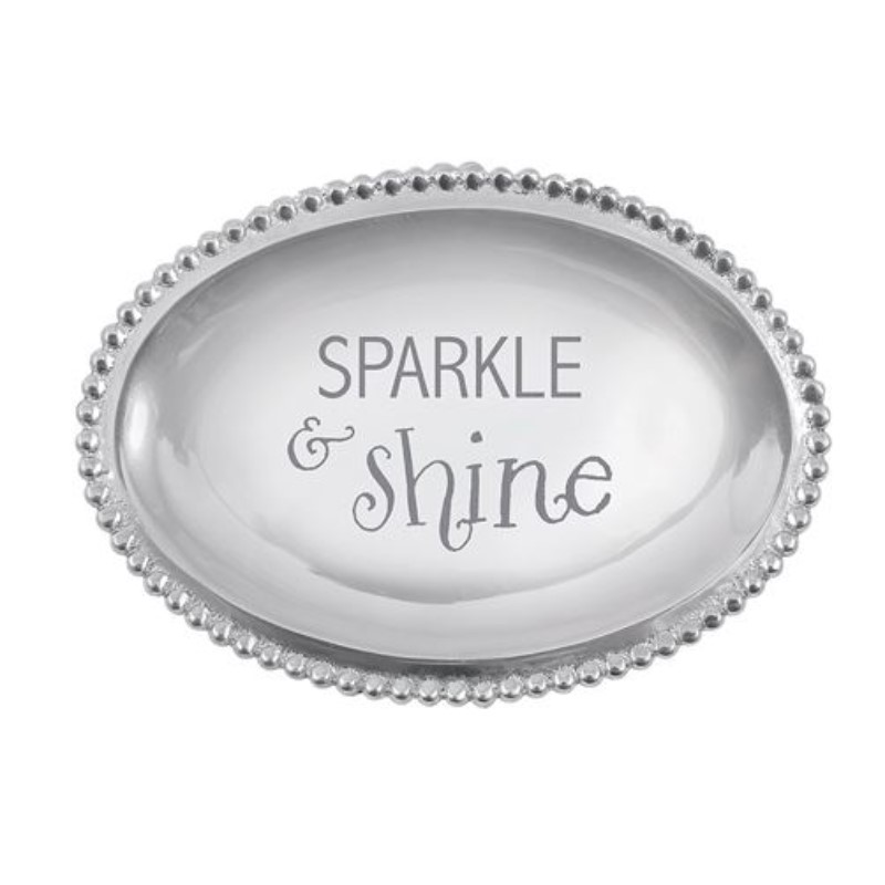 Mariposa Sparkle & Shine Small Oval  Tray